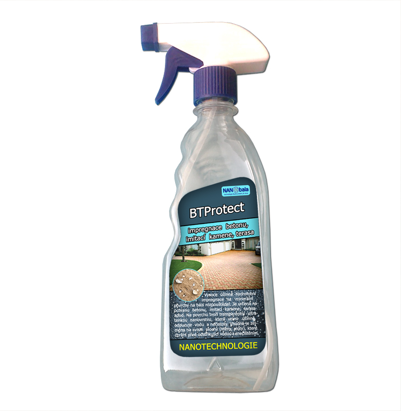 Impregnační nátěr na beton a fasády BTProtect 500ml
