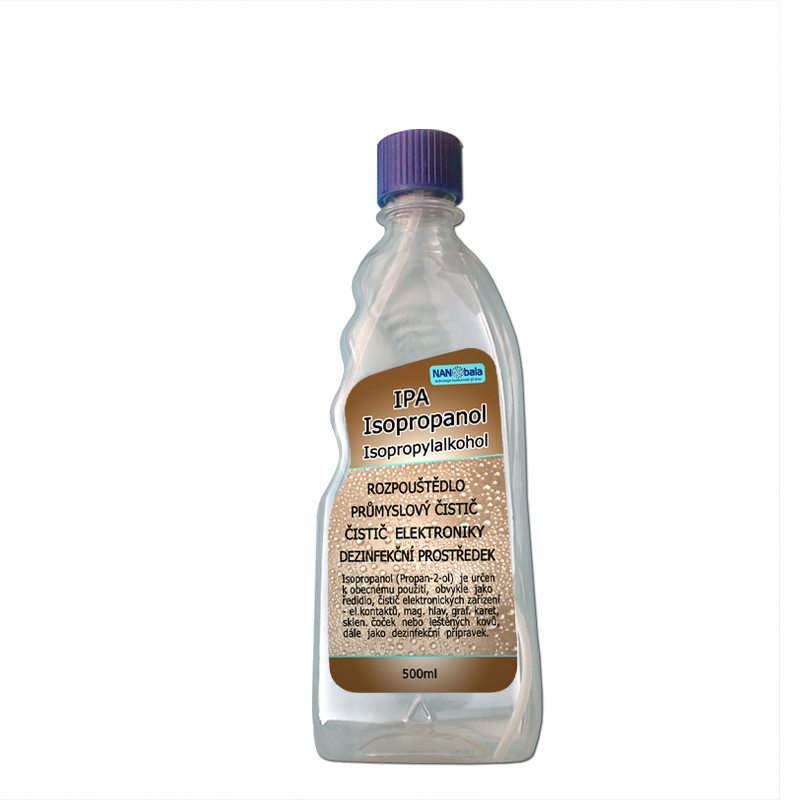 ISOPROPANOL, ISOPROPYLALKOHOL, IPA 99,9% extra čistý 500ml