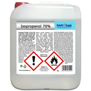 Isopropylalkohol 70% - dezinfekce, čistič  kanystr 5L